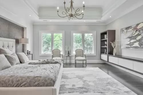 Elegant White Master Bedroom - Image 1
